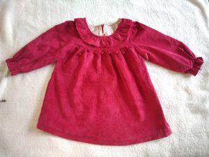 Cute Pink Corduroy Baby Dress