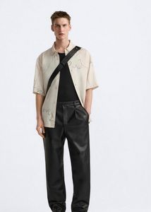 ZARA STREAK PRINT SHIRTS | OYSTER-WHITE
