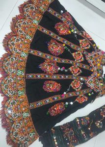 black garba deessLehenga Choli Set