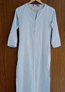 Light Blue Cotton Kurta