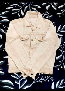 Cream Denim Jacket