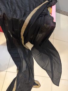 ready to wear black saree