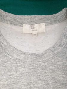 Dior Grey Textured Sweatshirt