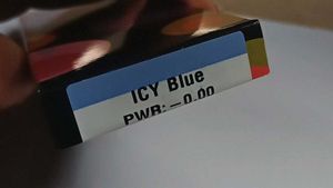 Blue Celebration Contact Lens