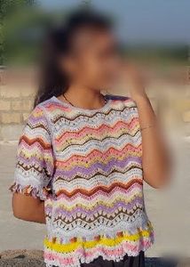 Colorful Crochet Top