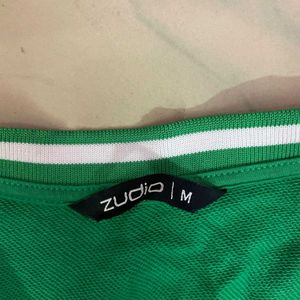 Green "Faith it" Crop T-Shirt