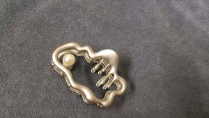 Unique Drip Effect Hair Claw Clip Grey color