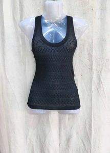 47209. Black Knit Tank Top