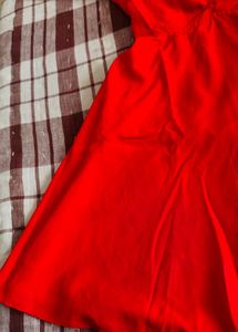 Vibrant Red Ethnic Gown