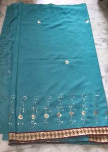 Brand new Beautiful fancy embroidery Saree