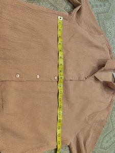 ONLY Peach Textured Shirt