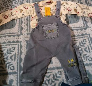 Little Style Big adventures overalls set