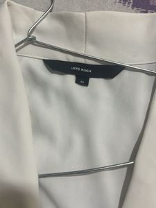 vero moda Elegant White Double-Breasted Blouse