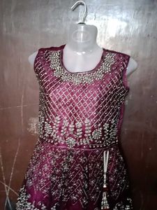 Elegant Ethnic Gown only chain damage