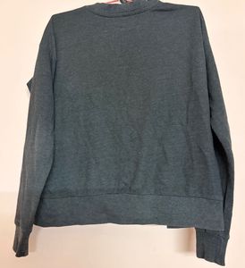 Gray Graphic Print Top