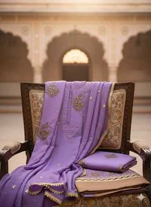 Elegant Unstitched Dress Material