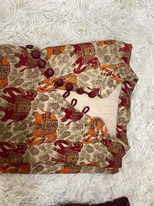 Elephant Print Kurti and bottom