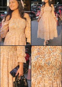 Floral Print Long Dress 👗🌸