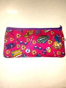 Vibrant Ethnic Print Pouch