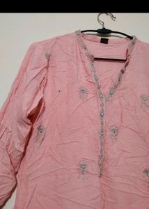 Peach Colour Kurti Plazzo Set 😍💓 Price Drop!!