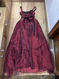 Maroon Embellished dress