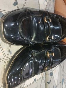 Shiny Black Loafers