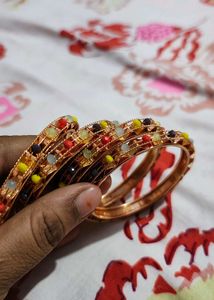 Colorful Beaded Bangle Set(2.6)