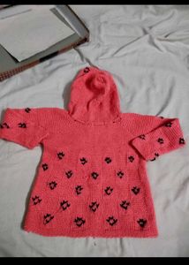 [Unisex] handmade Adorable Pink Knit Sweater