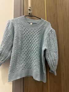 last price kazo knitted pearl sweater