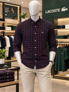 Lacoste Plaid Button-Down Shirt