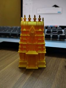 Silk pla of bambu labs Golden Temple