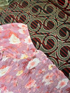 Floral Midi Dress with Puff Sleeves