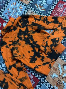 BurgerBae Tie-dye Turtleneck Top