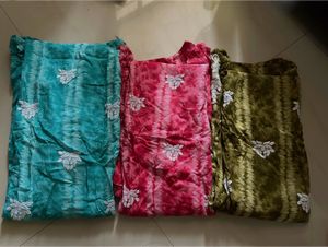 Embroidered Kurta Set - Pack of 3