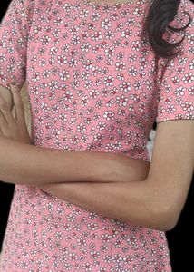 Pink Floral Mini Dress💓