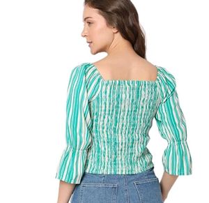 Vero Moda Smocked Square Neck Top