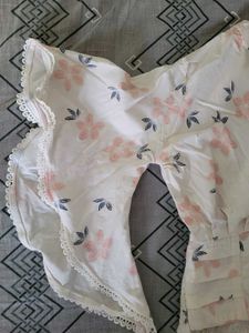Floral Print Bell Sleeve Top