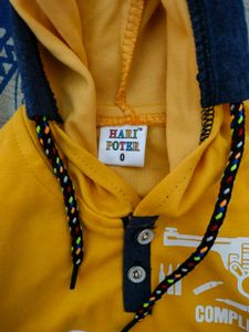 Brand: HARI POTER Boys tshirt with hoodies and shorts. Size: 0