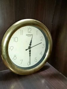 Vintage Gold Wall Clock with वाशिंग मशीन कवर