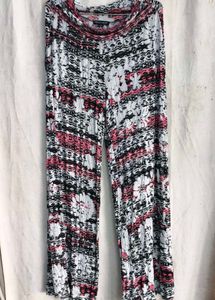 3229. Boho Print Flared Pants