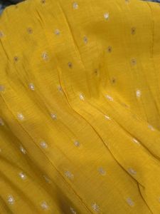 Yellow Kurta with Mirror Work