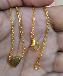 Gold Heart Pendant Necklace