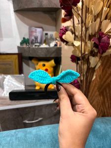 Handmade Crochet Bow Hair Tie