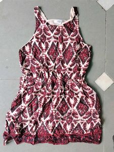 Bohemian Print Sleeveless Dress