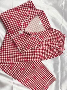 Cozy Red Gingham Pajama Set