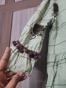 Pista Green Anarkali Kurta
