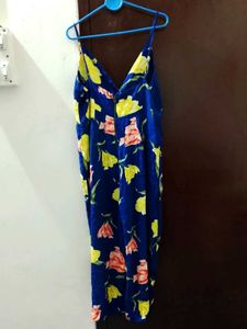 Navy Floral Jumpsuit