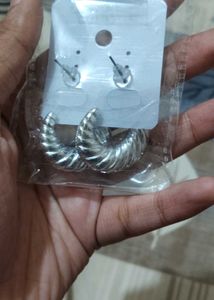 Chunky Twisted Hoop Earrings
