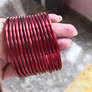 Set of  Glass Bangles with Embellishments