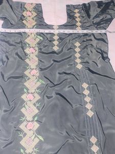 Elegant Rose Pink Silk Salwarsuite crep